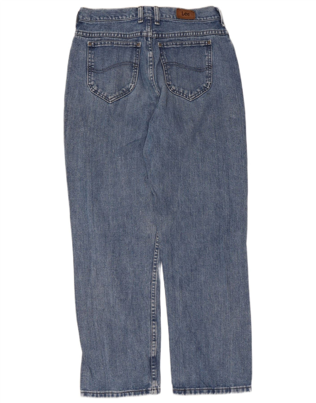 Lee Jean droit pour femme Petite US 6 Medium W28 L28 Bleu Coton