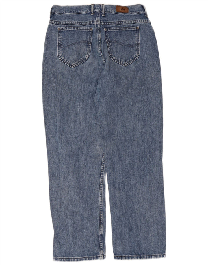 Lee Jean droit pour femme Petite US 6 Medium W28 L28 Bleu Coton