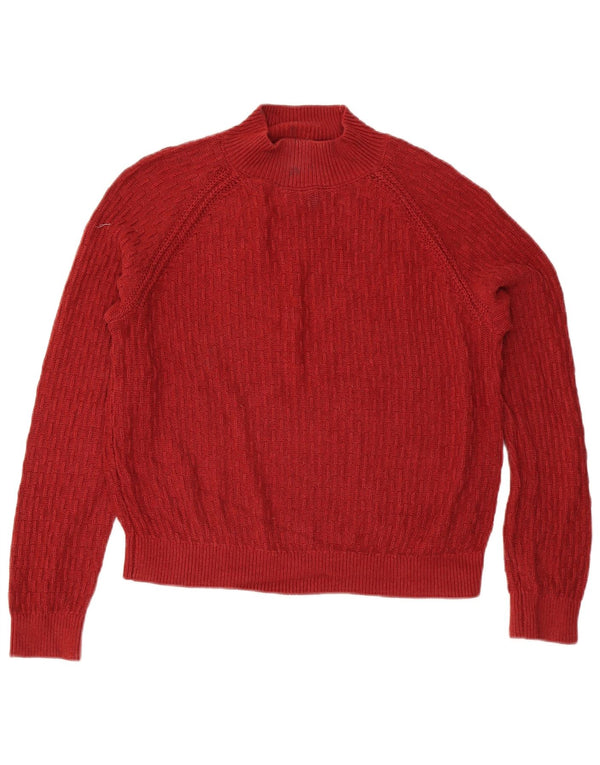 Fat Face Pull ample à col roulé pour femme Rouge moyen UK 12