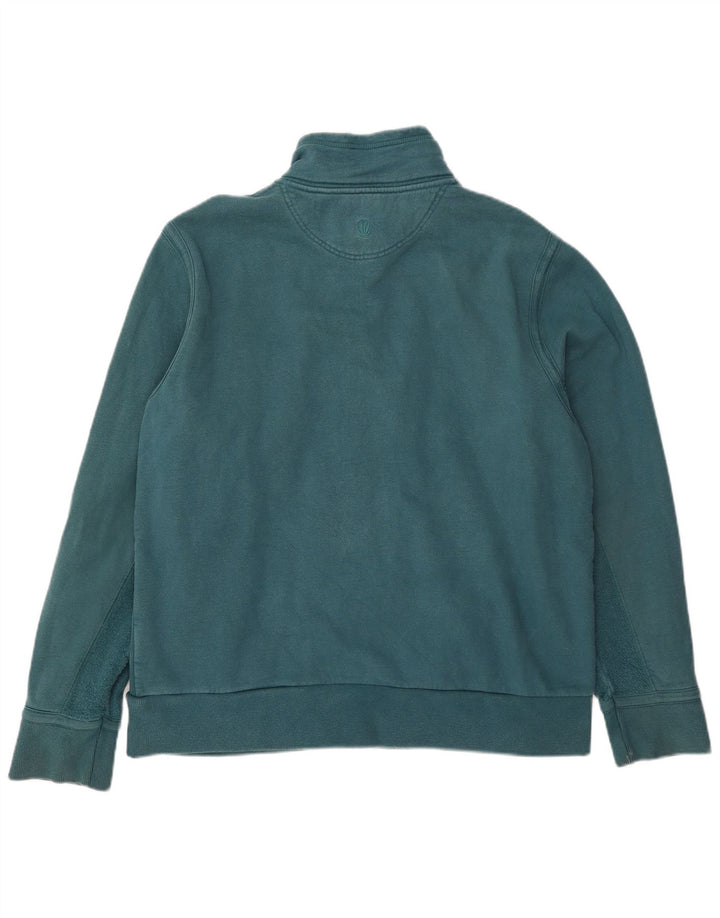 Fat Face Veste de survêtement graphique pour homme en coton vert Taille L