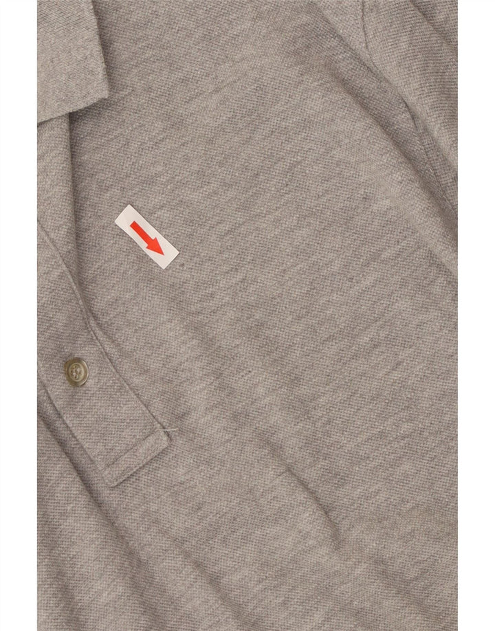 Calvin Klein Polo à Manches Longues Homme Gris Moyen