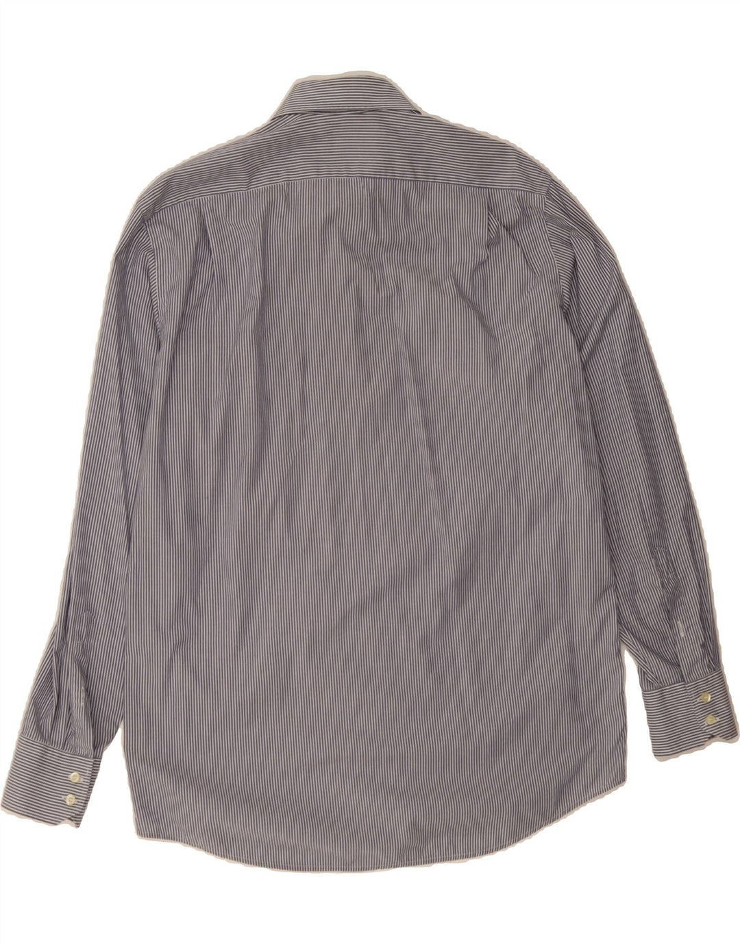 LACOSTE Mens Shirt Size 41 Large Navy Blue Pinstripe Cotton Vintage Lacoste and Second-Hand Lacoste from Messina Hembry 