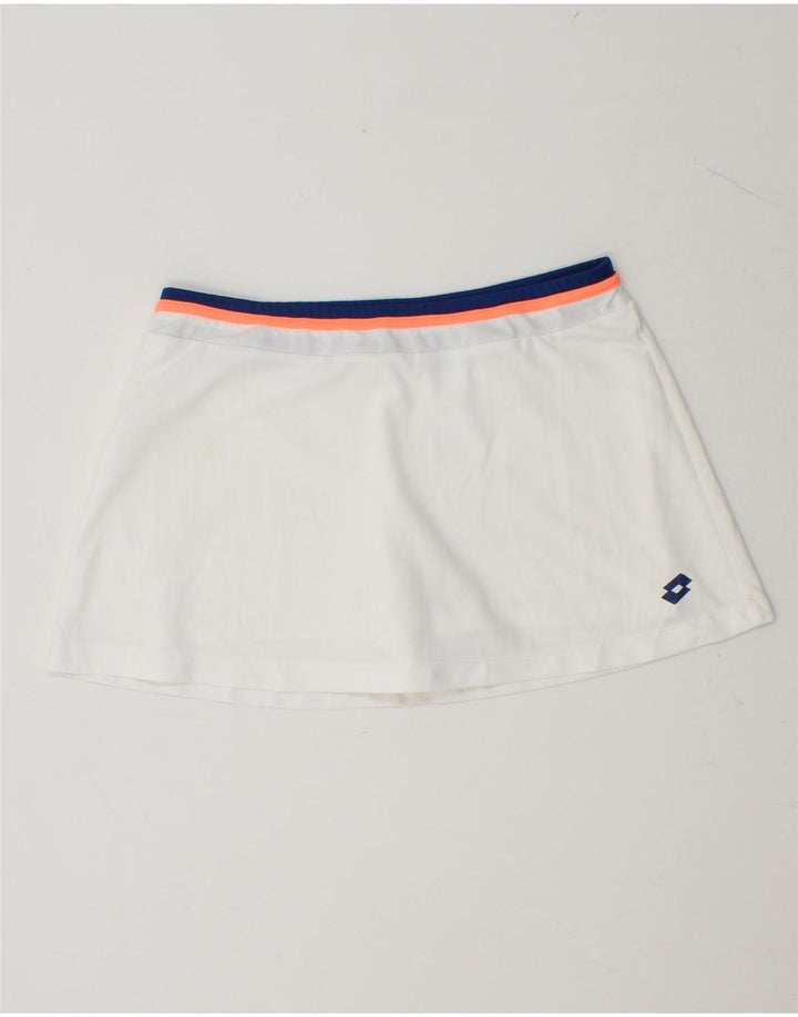 LOTTO Womens Tennis Skirt UK 12 Medium  White Vintage Lotto and Second-Hand Lotto from Messina Hembry 