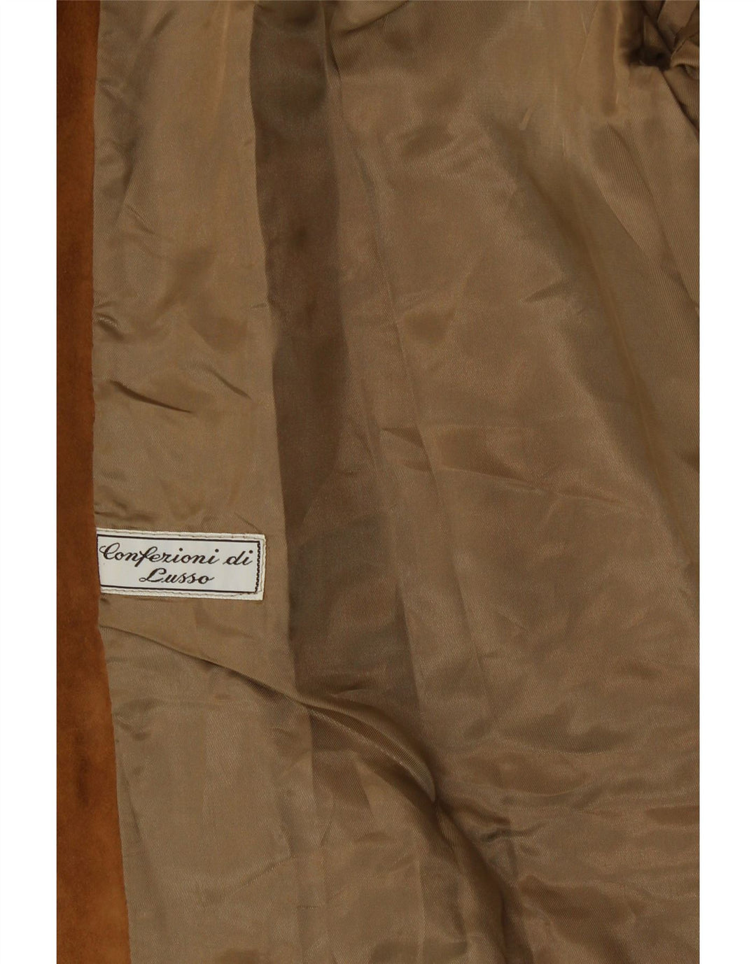 CONFEZIONI DI LUSSO Veste blazer en daim à 2 boutons pour femme UK 14 Large Marron
