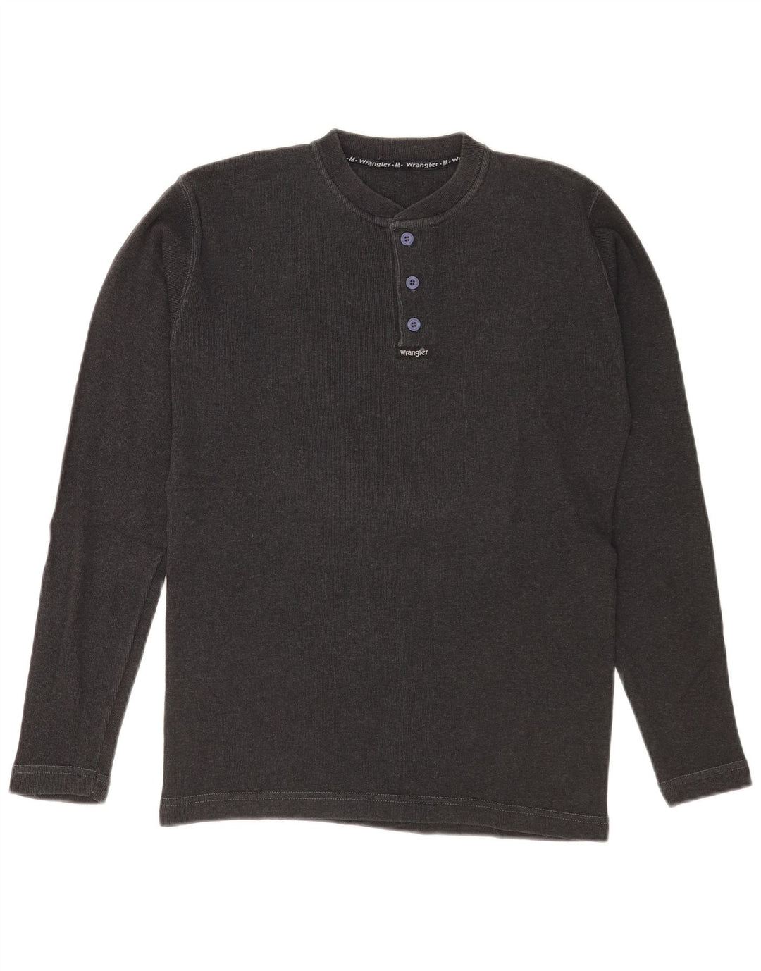 Wrangler Haut à manches longues pour homme en coton gris moyen
