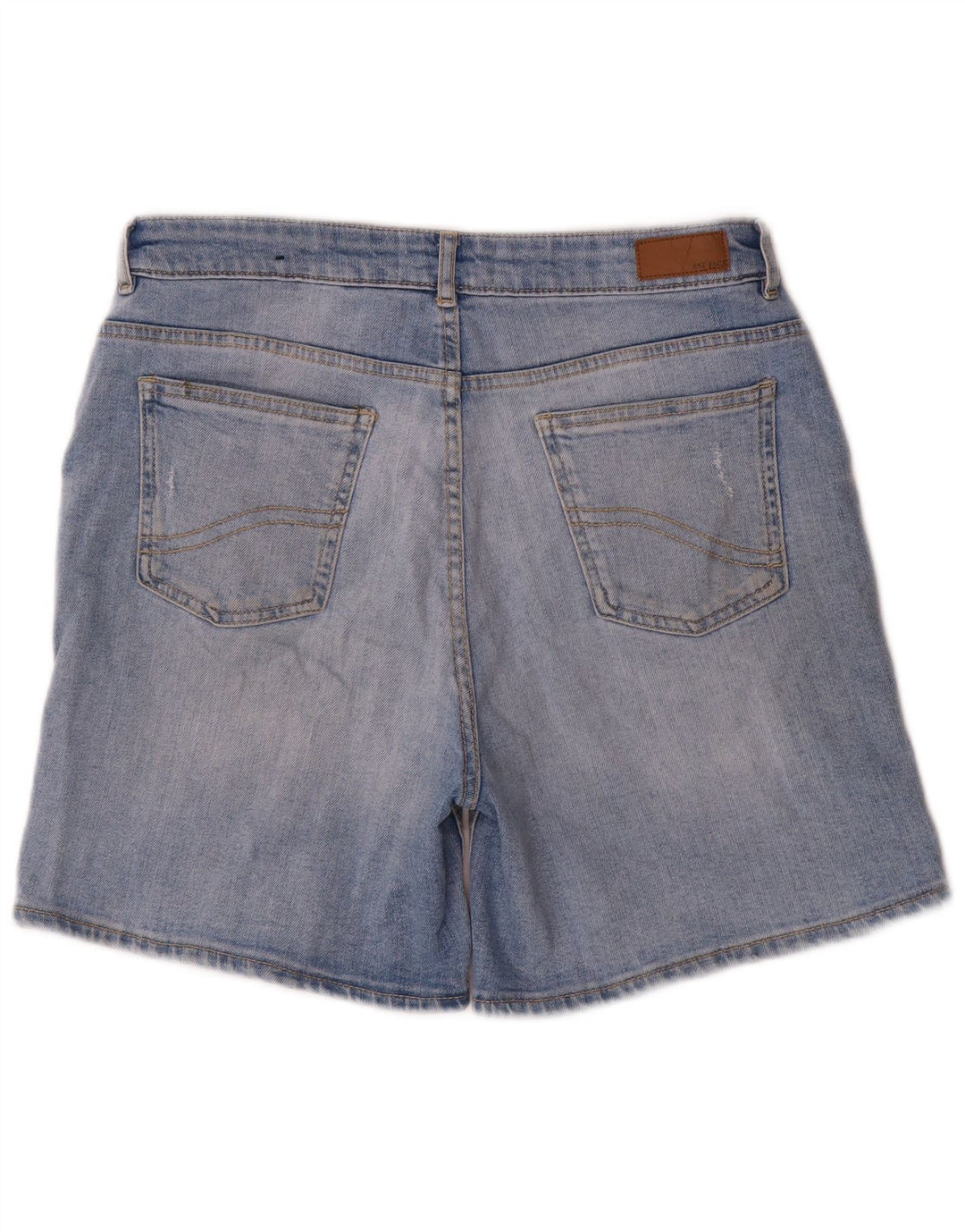 Fat Face Short en jean vieilli pour femme UK 12 Medium W30 Bleu Coton