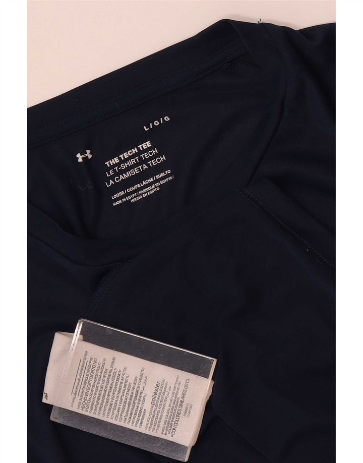 Under Armour T-Shirt Homme Haut Large Bleu Marine Polyester