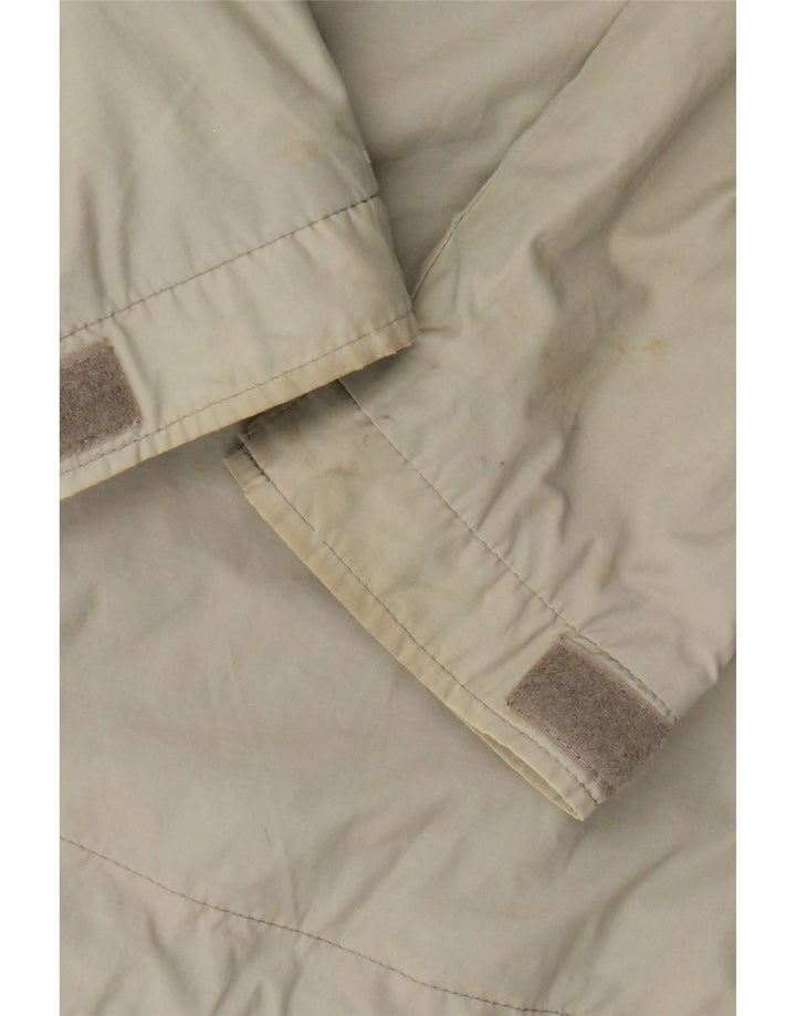 Lyle & Scott Veste de pluie à capuche pour homme UK 36 Small Beige Nylon