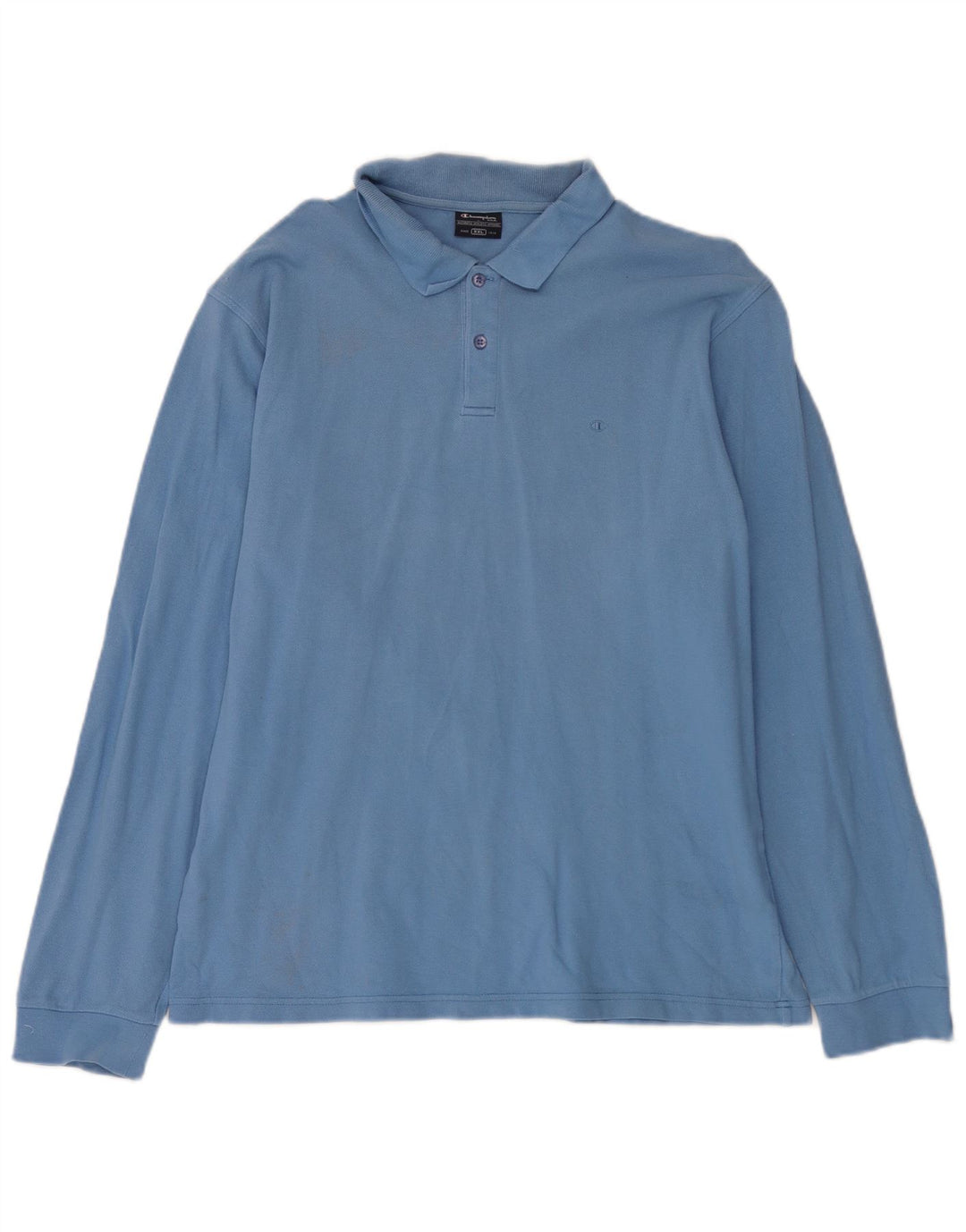 Champion Polo à manches longues pour homme 2XL Bleu