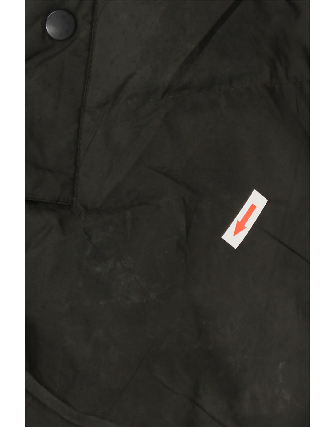 Zara Manteau matelassé à capuche surdimensionné pour femme UK 10 Petit nylon noir