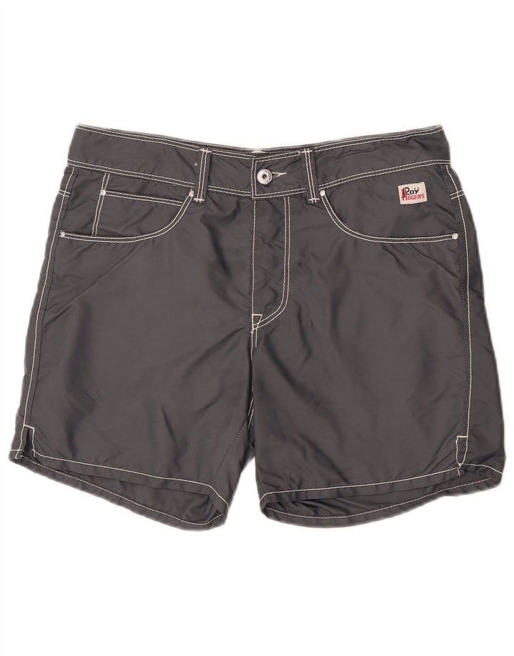 Roy Rogers Short de Bain Homme Gris Moyen Polyamide