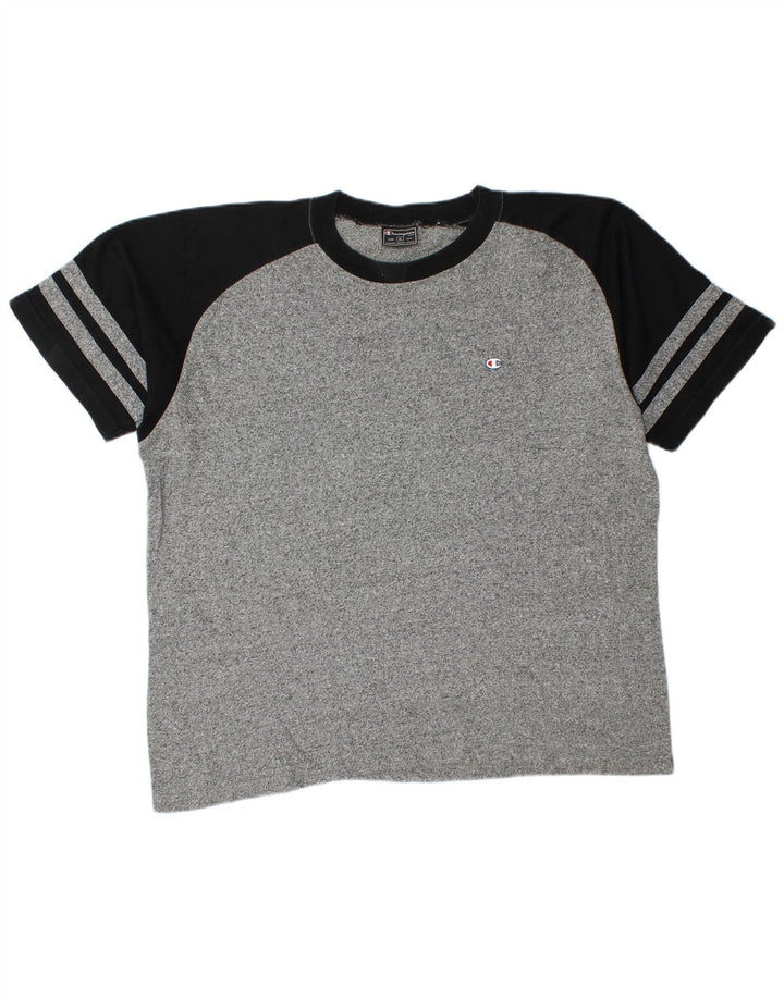 Champion T-Shirt Homme Top XL Gris Colorblock