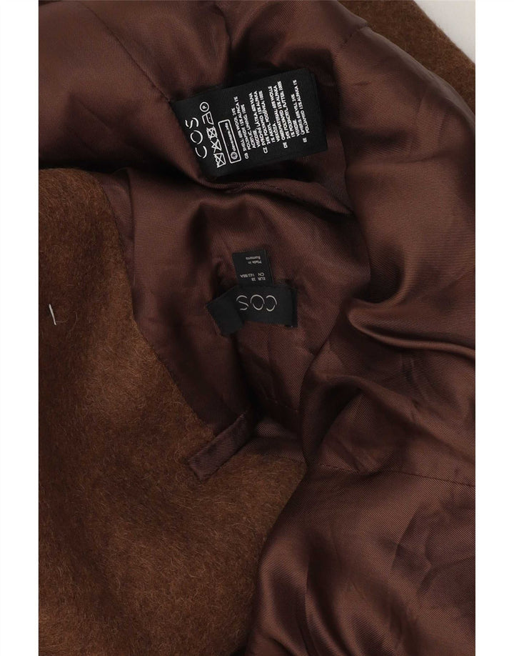Cos Manteau ouvert pour femme EU 38 Laine marron moyen