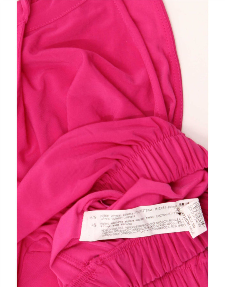 Zara Womens Crop Halter Top UK 8 Petit Rose Polyester
