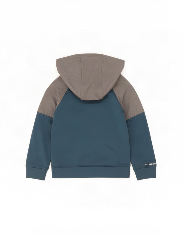 Under Armour Sweat à capuche zippé pour garçon 6-7 ans XS Bleu Colorblock