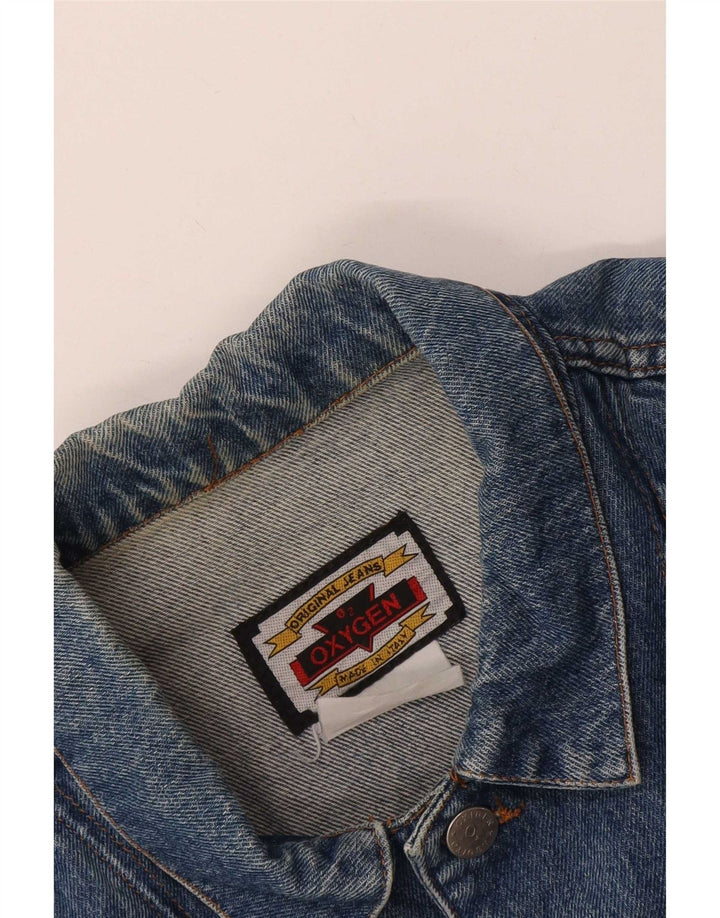 Oxygen Veste en jean courte pour femme UK 12 Bleu moyen