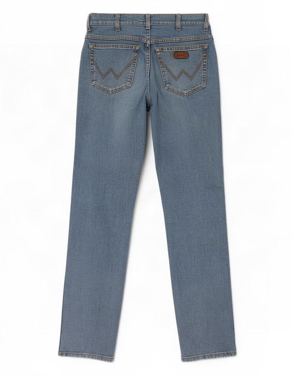 Wrangler Jean Droit Texas Homme W33 L34 Bleu Coton