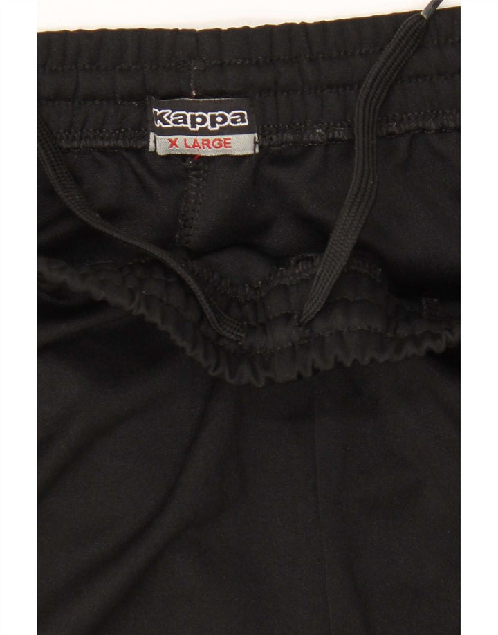 Kappa Pantalon de Survêtement Graphique Homme XL Noir Polyester