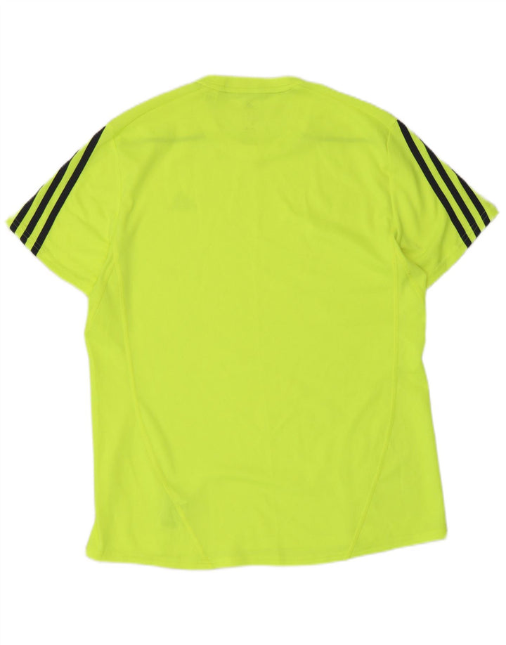 Adidas Homme Climalite T-Shirt Haut Jaune Moyen Polyester
