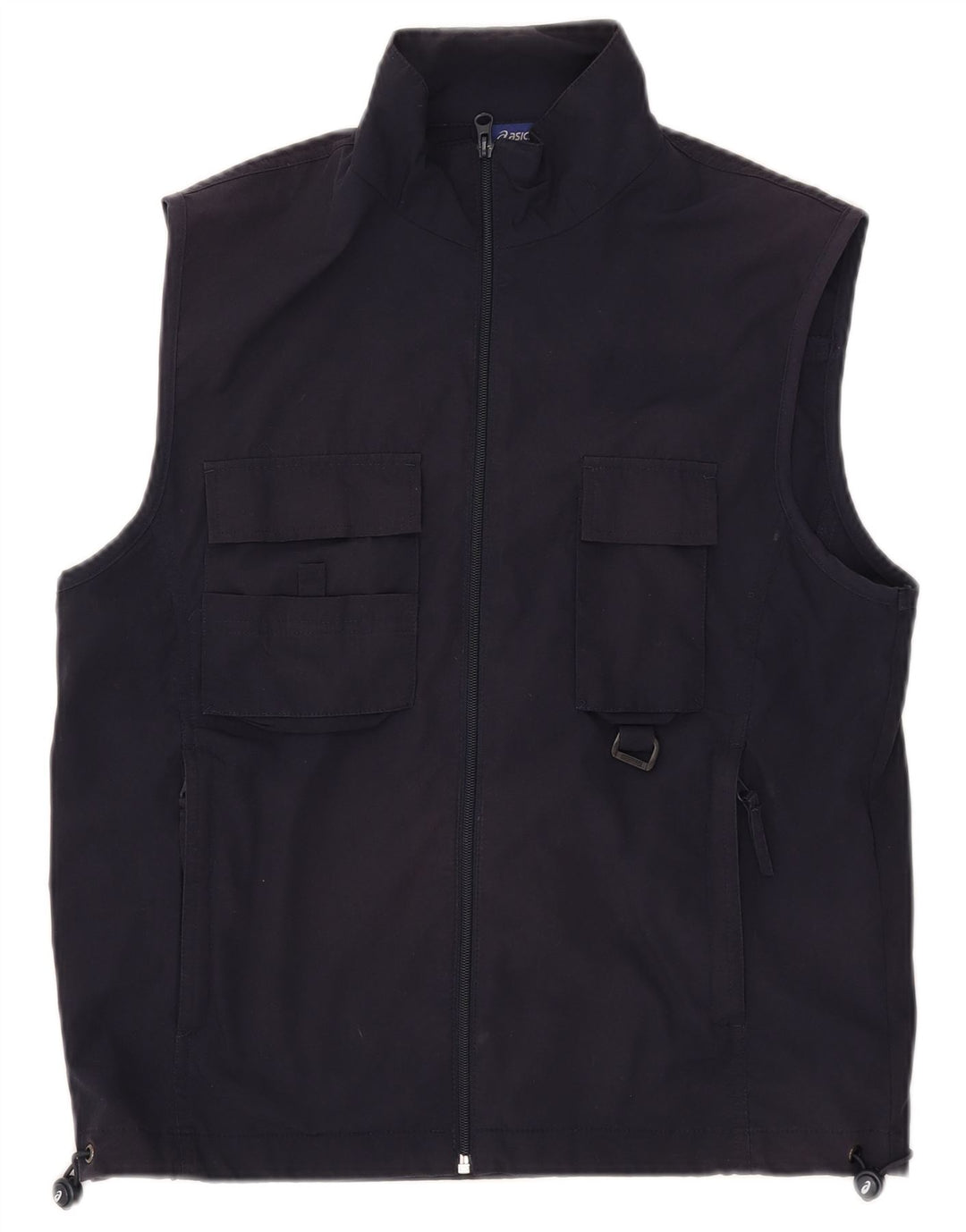 Asics Gilet utilitaire graphique pour hommes UK 38 Bleu marine moyen Polyester