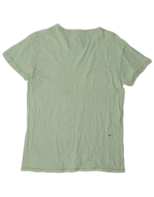 Tommy Hilfiger T-Shirt Graphique Homme Vert Moyen Coton