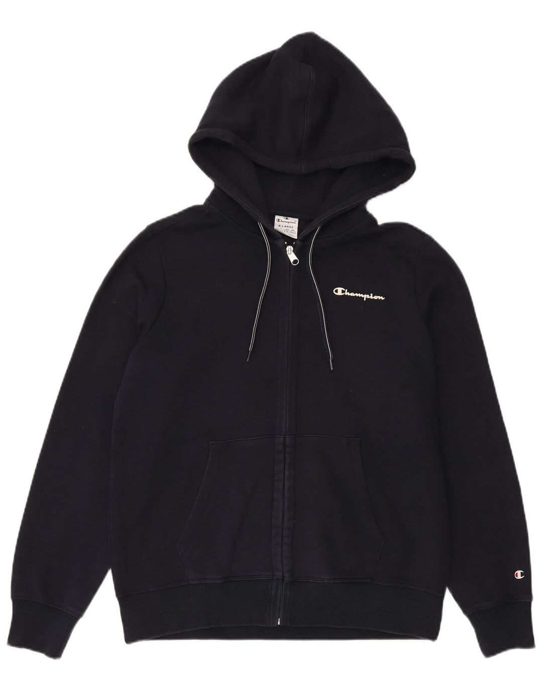 Champion Pull à capuche zippé pour homme XL Bleu marine