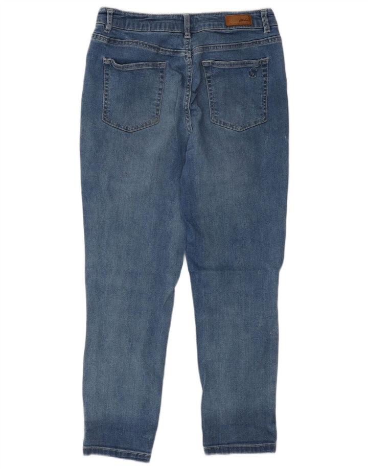 Joules Jean court pour femme UK 12 Medium W30 L25 Bleu Coton