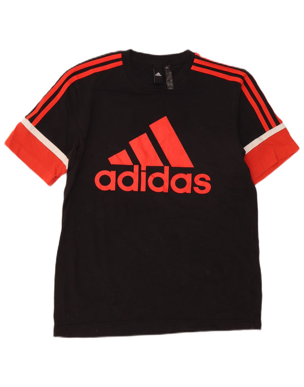 Adidas T-shirt graphique pour hommes, petit, noir, colour block