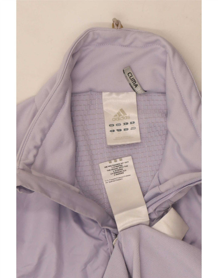 Adidas Clima 365 Veste de survêtement pour femme UK 12 Violet moyen Polyester