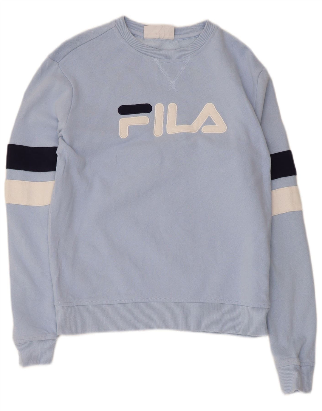 Fila Sweat-shirt graphique pour homme en coton color block Bleu Taille S