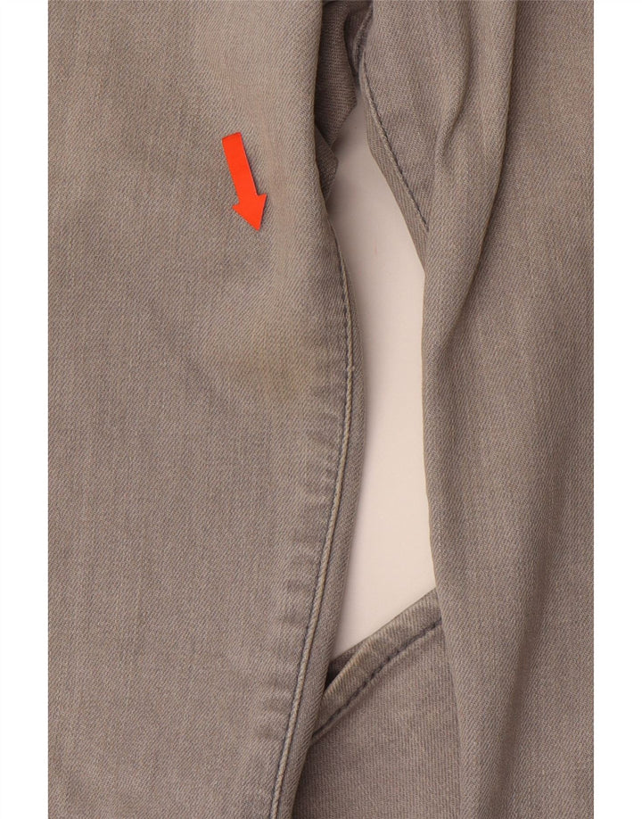 CALVIN KLEIN Jean droit Femme W28 L33 Gris Coton