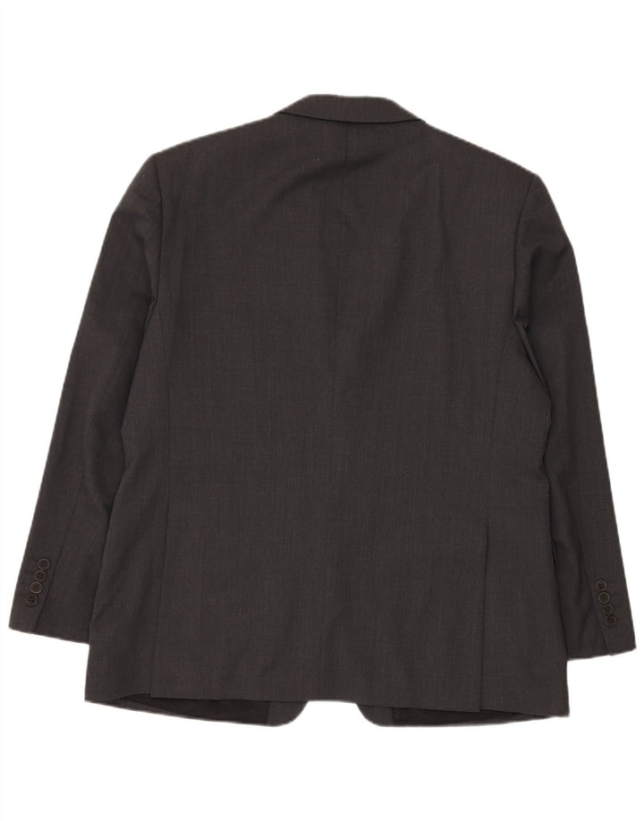 Ted Baker Costume 2 pièces extensible à 2 boutons pour homme UK 42 XL W36 L30 Laine grise