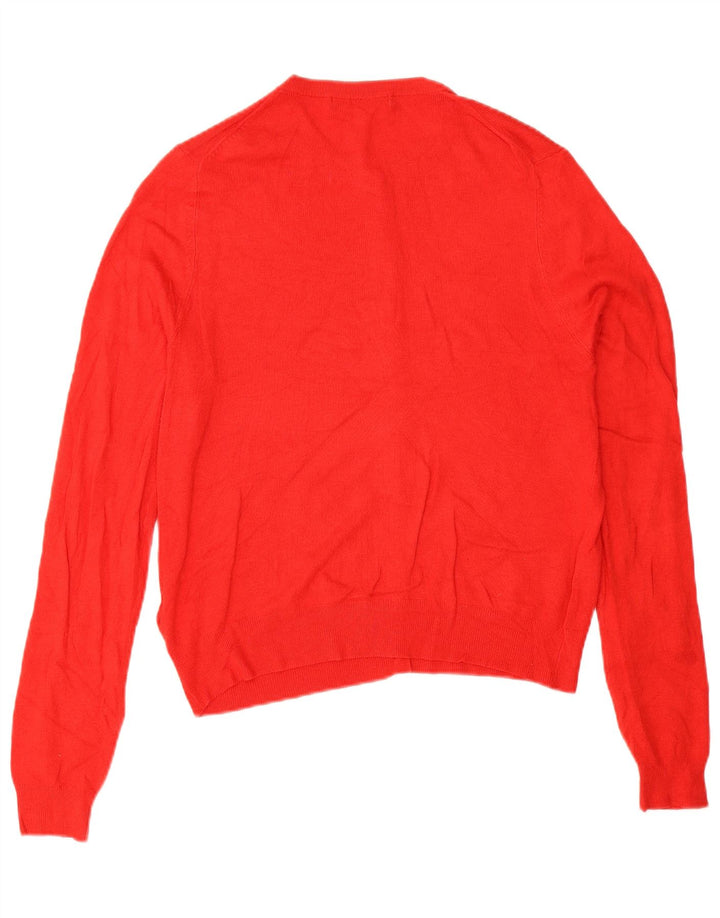 Marks & Spencer Pull Cardigan pour Femme UK 14 Grande Viscose Rouge