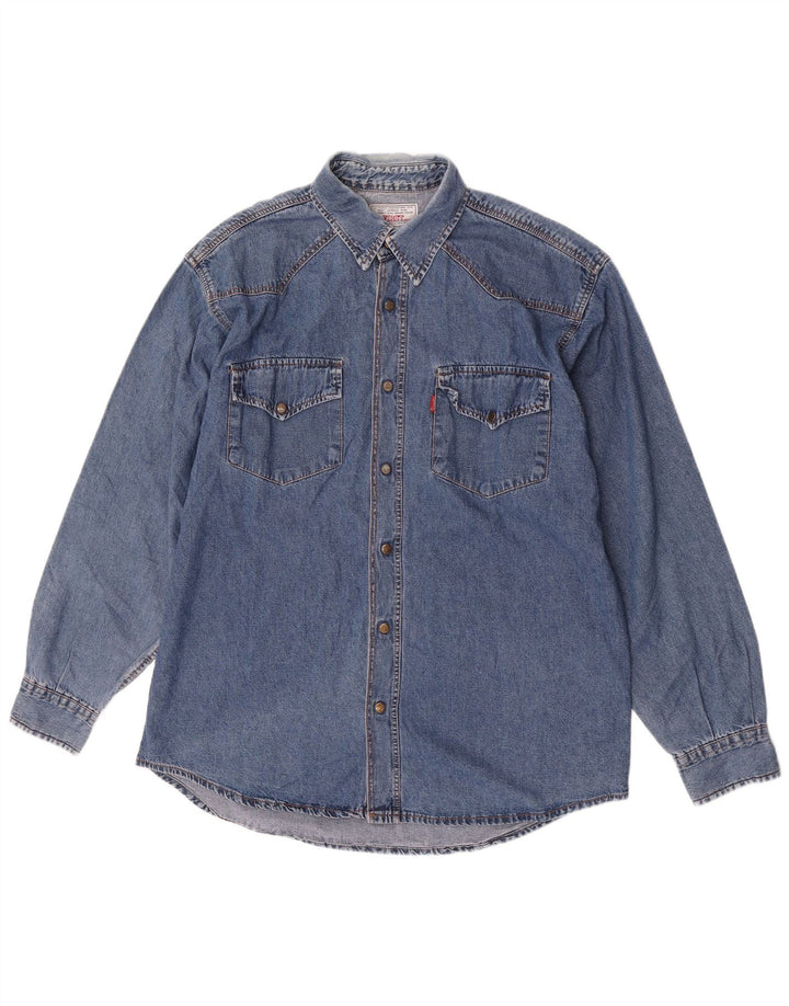 Perry's Chemise en Jean Homme Bleu Moyen