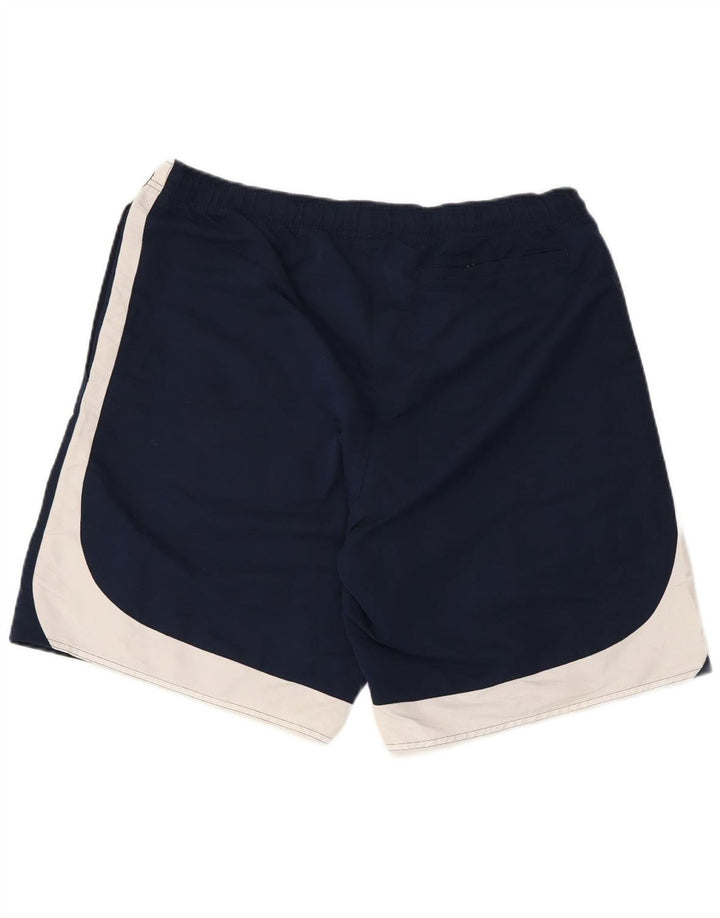 Nike Short de sport XL pour homme en polyester color block bleu marine