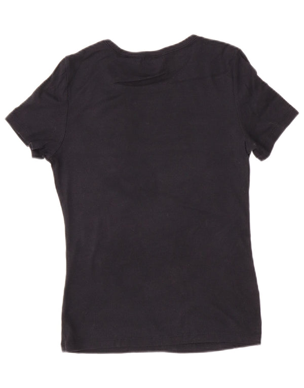 Levi's T-Shirt Femme UK 12 Noir Moyen Coton