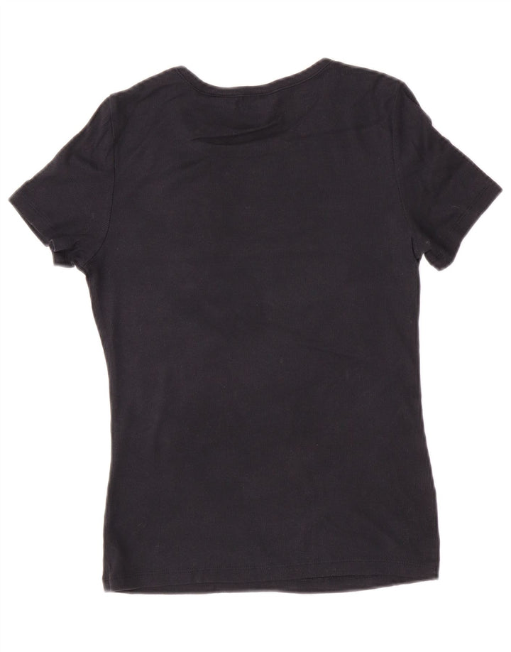 Levi's T-Shirt Femme UK 12 Noir Moyen Coton