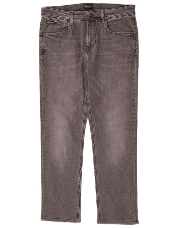 Timberland Jean droit régulier W34 L30 pour homme en coton gris