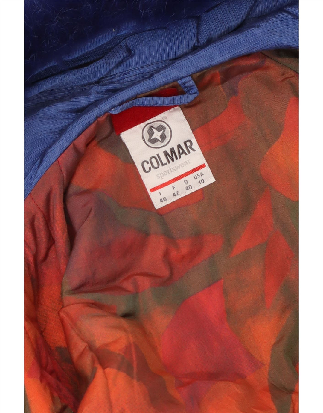 Colmar Combinaison de Ski Femme IT 46 Large Bleu Géométrique