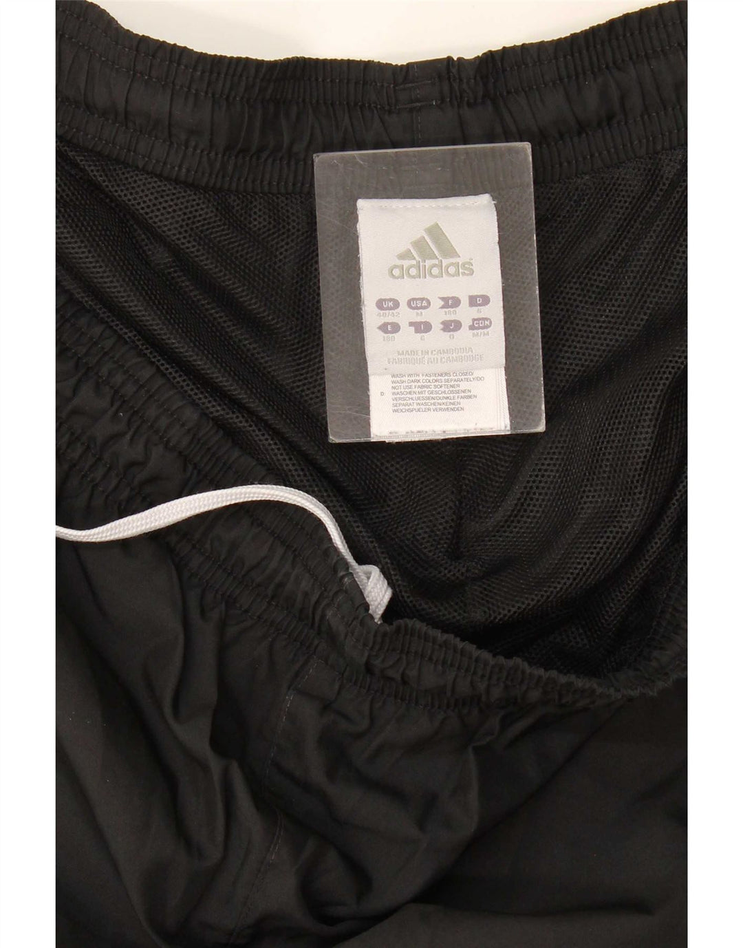 Adidas Pantalon de survêtement pour homme UK 40/42 Medium Noir Polyester