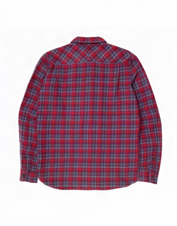 French Connection Chemise Flanelle Homme Rouge Moyen Carreaux Coton