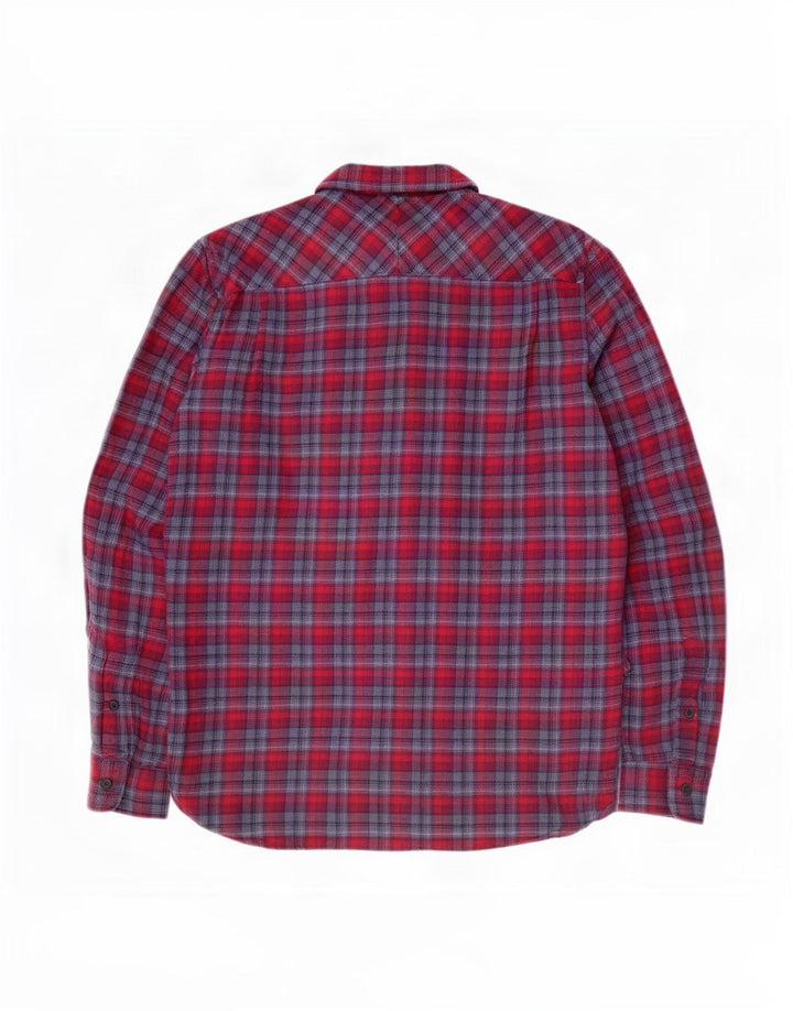French Connection Chemise Flanelle Homme Rouge Moyen Carreaux Coton