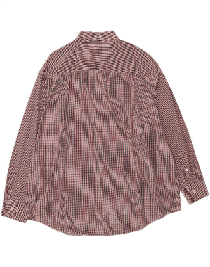 IZOD Mens Shirt 3XL Red Check Cotton Vintage Izod and Second-Hand Izod from Messina Hembry 