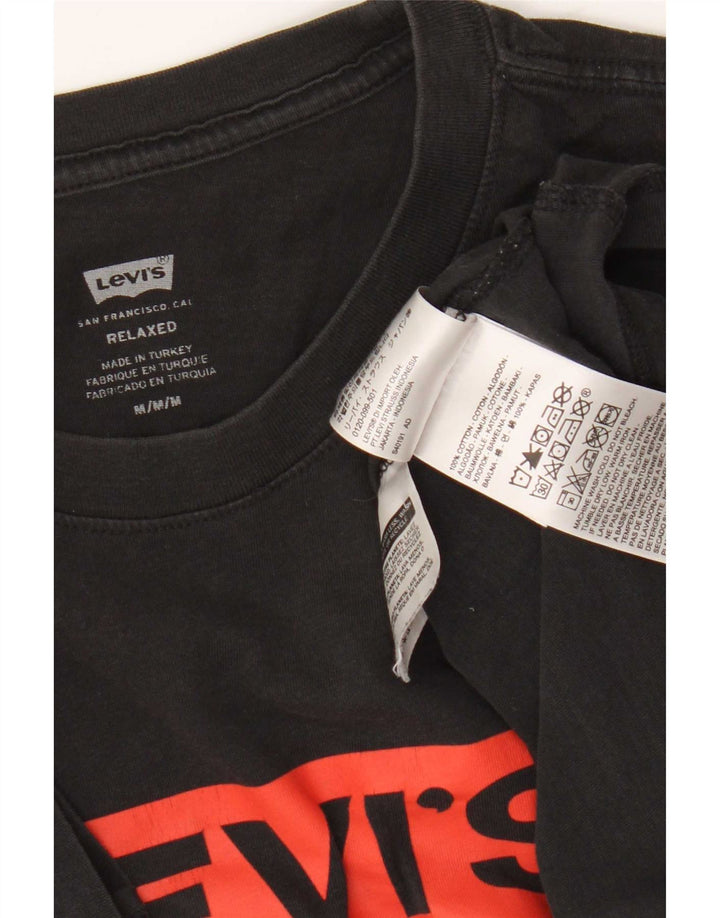 Levi's T-Shirt Relaxed Fit Graphic Homme Noir Moyen Coton