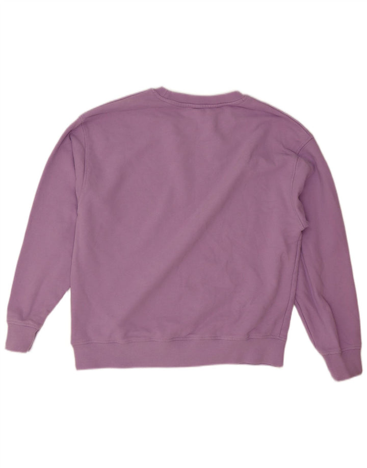 Levi's Sweat-shirt graphique surdimensionné pour femme UK 16 Large Violet Coton