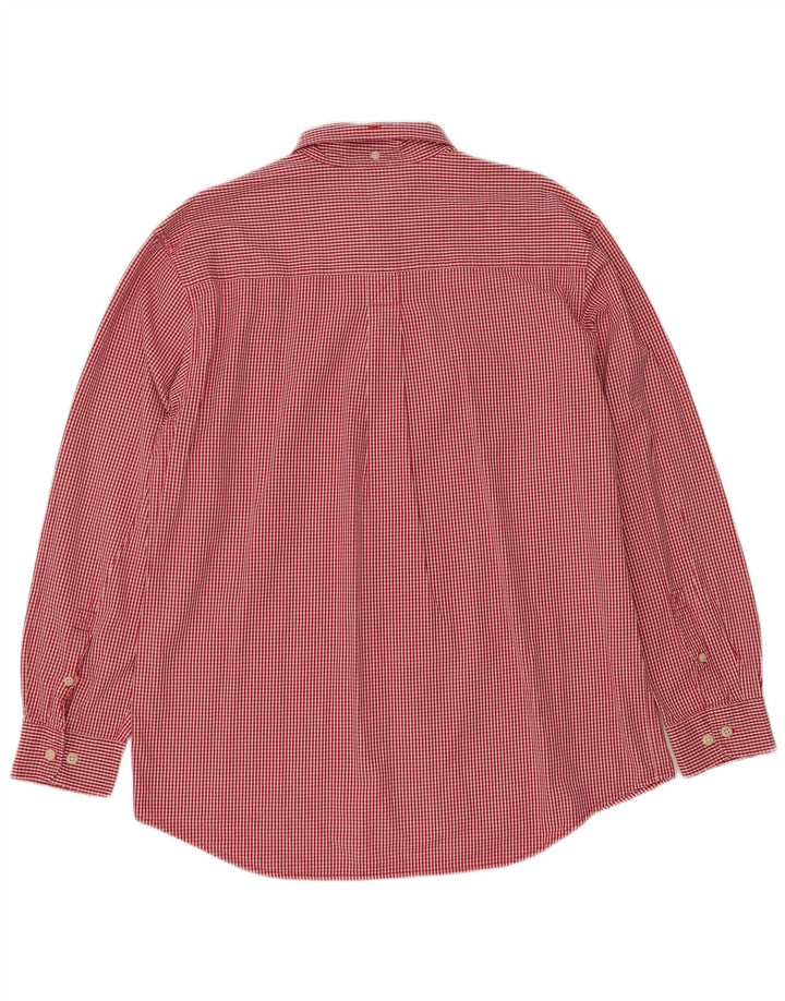 TIMBERLAND Chemise Homme Large Rouge Vichy Coton