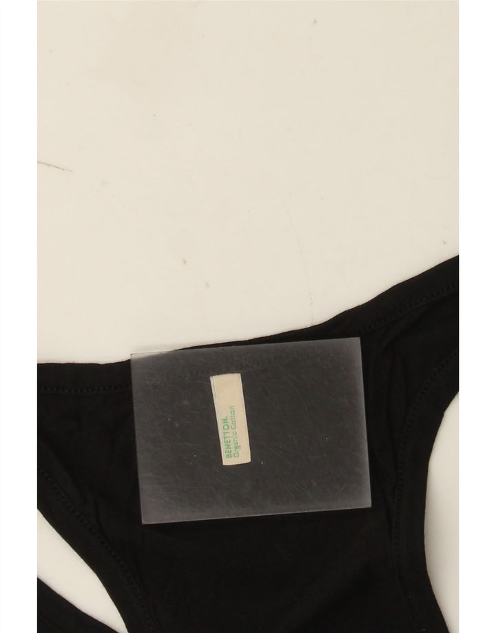 Benetton Débardeur Femme UK 12 Medium Noir