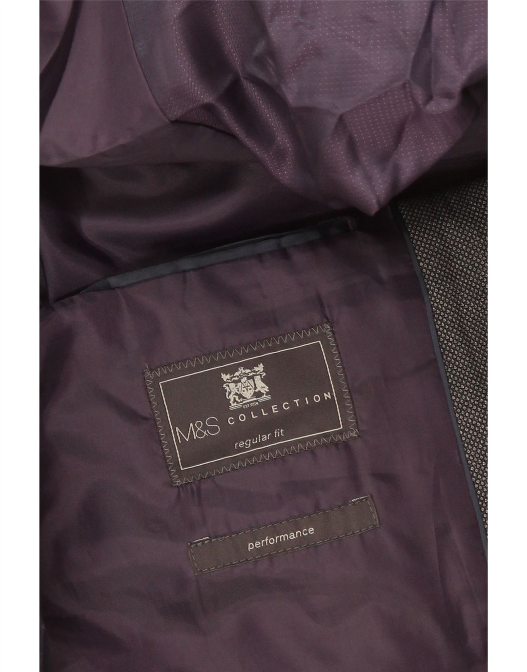 Marks & Spencer Veste blazer Performance 2 boutons pour homme UK 42 Large Gris