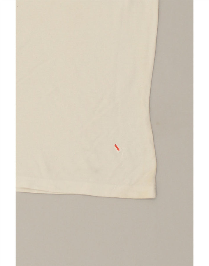 JULES Mens Slim Polo Shirt XL White Cotton | Vintage Jules | Thrift | Second-Hand Jules | Used Clothing | Messina Hembry 
