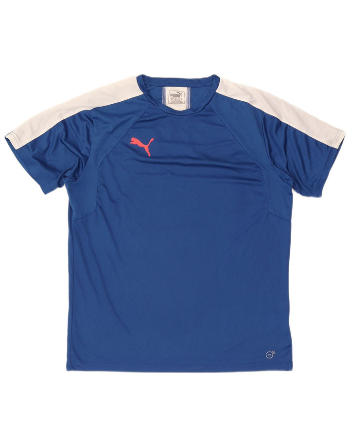 Puma T-Shirt Homme Haut Large Bleu Colorblock Polyester